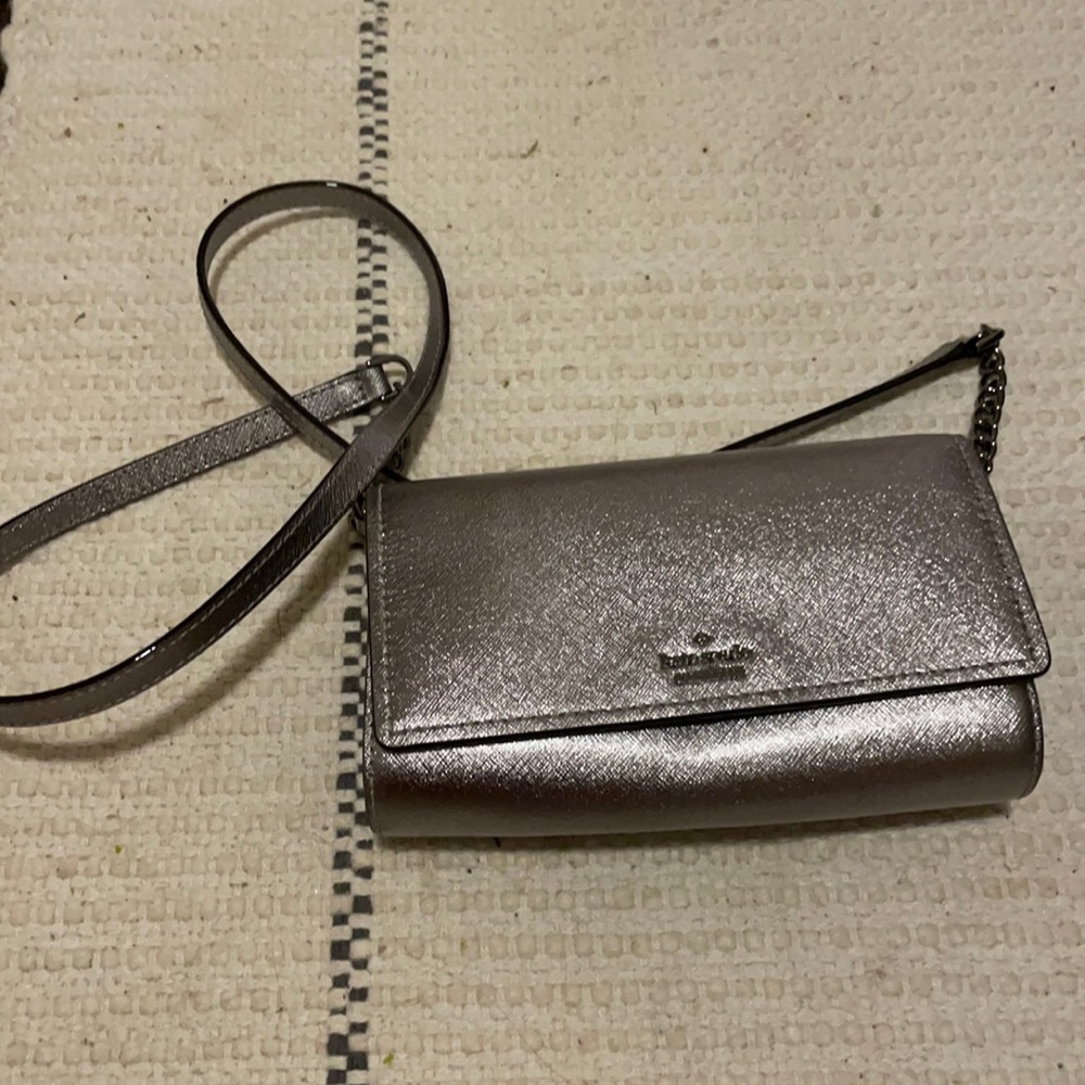 Silver Kate spade cross body